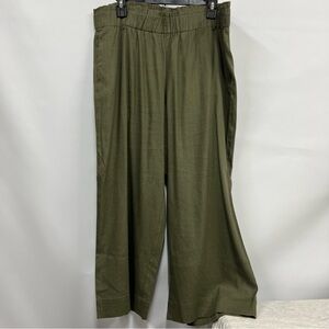 J. Jill linen stretch size large wide leg bottoms resortwear
